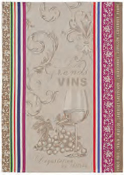Set of 3 Jacquard dish cloths (Vignoble) - Click Image to Close